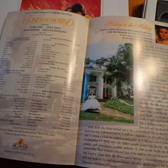 NEW GONE WITH THE WIND DELUXE EDITION VHS BOX SET - Picture 6 of 8
